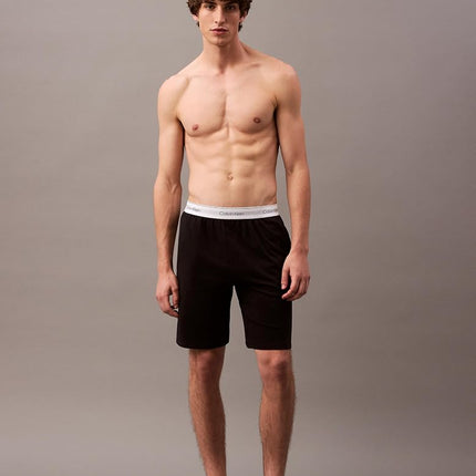 Calvin Klein Men's Modern Cotton Lounge Sleep Shorts Pajama Bottoms, Black/Black, M