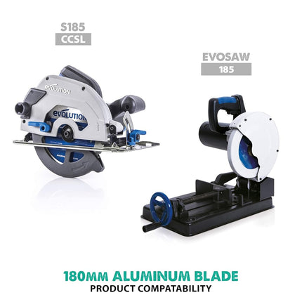 Evolution Power Tools 230BLADEAL Aluminum Cutting Saw Blade, 9-Inch x 80-Tooth