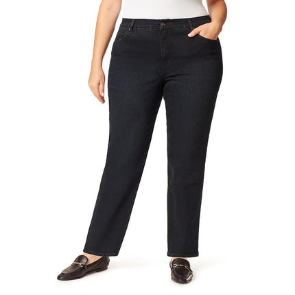 Gloria Vanderbilt Womens Amanda Classic High Rise Tapered Jean Plus Size, Alton Whiskers, 26 Plus