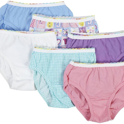 Hanes Bragas de niña para bebé, 6 unidades, varios colores, talla 4