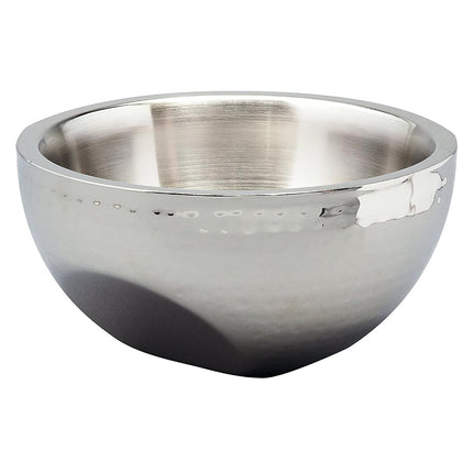 Elegance Hammered 8-Inch Stainless Steel Dual Angl