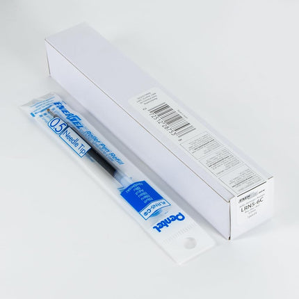 Pentel Refill Ink - for EnerGel Gel Pen, 0.5mm Needle Tip, Fine, Blue Ink, Pack of 6 Refills (LRN5-6C)