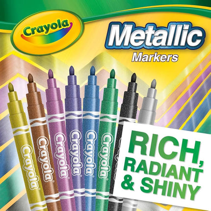 Crayola Metallic Markers, 8 Count