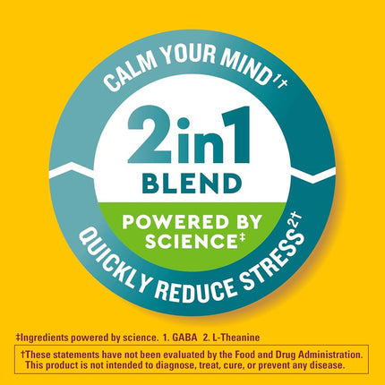 Nature Made Wellblends Stress Relief Gummies, L-theanine to help reduce stress, with GABA, Same Day Stress Support, 40 Strawberry Flavor Gummies