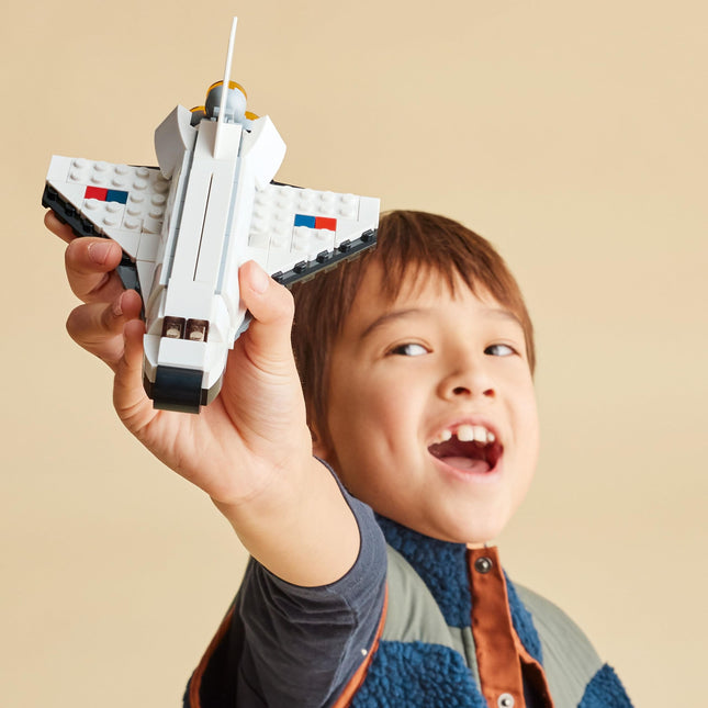 LEGO Creator 3 in 1 Space Shuttle Toy to Astronaut Figure to Spaceship 31134, Building Toys for Kids, Boys, Girls Ages 6 and up, Creative Gift Idea