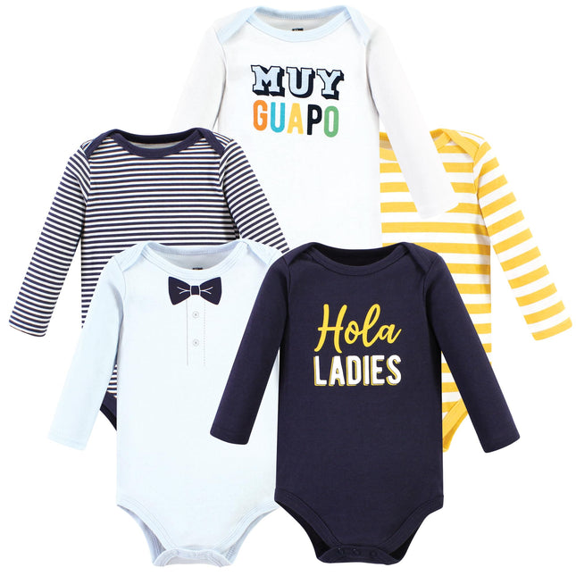 Hudson Baby Unisex Baby Cotton Long-Sleeve Bodysui