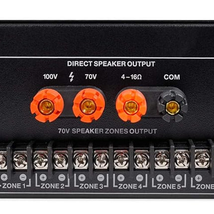 Rockville RCS180-6 180 Watt 6 Zone 70V Commercial/Restaurant Amplifier/Bluetooth