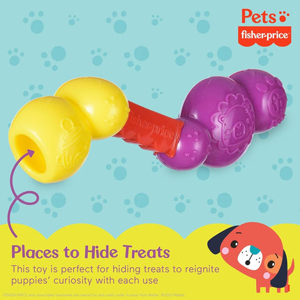 Fisher-Price for Pets Key-9 Teething Ring for Puppies | Dog Chew Toy for Puppies, Puppy Teething Toy, Puppy Teether | Puppy Toys, Cute Puppy Gift Toys