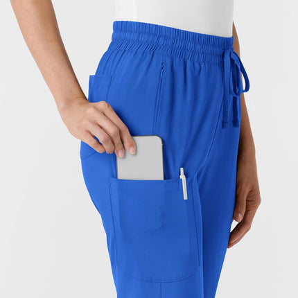 Wink Stovepipe Women's High Low Hem Trousers, Royal, Small Petite