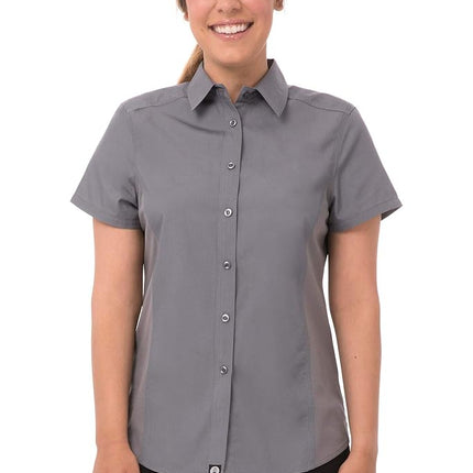 Chef Works Women's Universal Shirt, Grey, X-Large