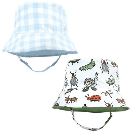 Chapeau de soleil pour bébé fille Hudson Baby, motif écossais avec animaux, 12-24 mois