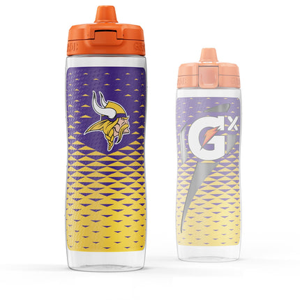Gatorade Gx NFL Non-Slip Squeeze Bottles, 30 fl oz