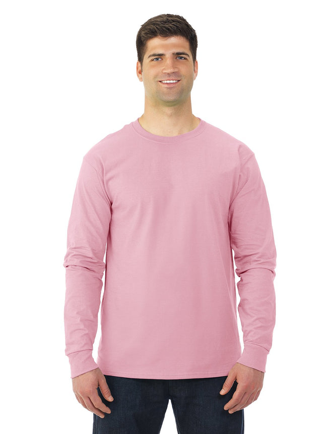 Fruit of The Loom Adult HD Cotton Long Sleeve Crew