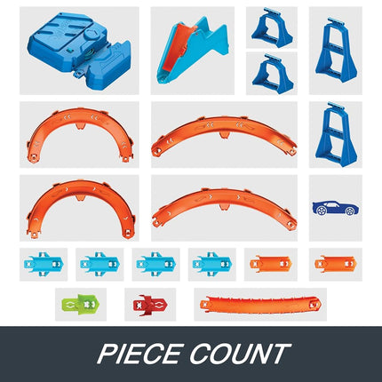 Hot Wheels Track Creator Boosted Jump Speedway Set & Toy Car