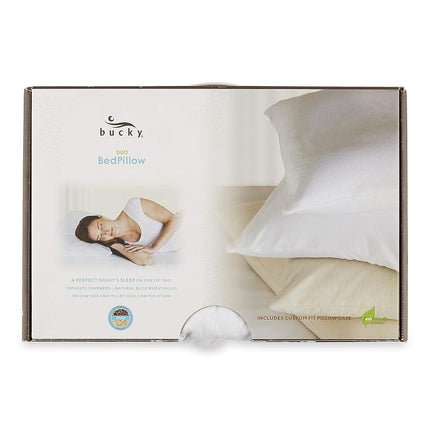 Bucky Large Duo Bed Pillow, White, One Size