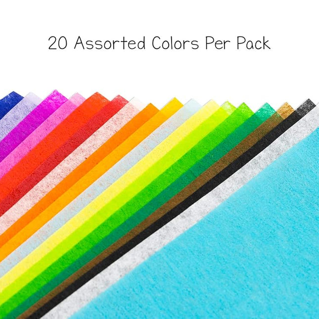 Hygloss Bleeding Tissue Assortment, 12 x 18-Inch, 20 Assorted Colors, 50 Sheets per Pack, 2-Packs (100 Sheets Total)