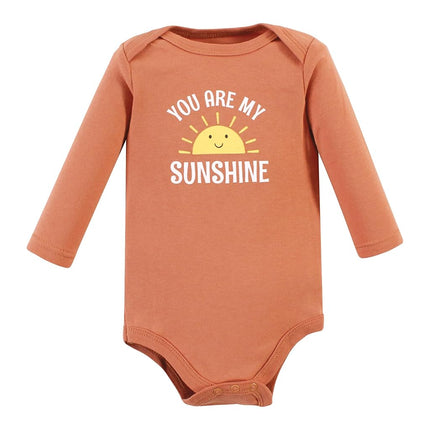 Hudson Baby Unisex Baby Bodysuits y Pantalones de Manga Larga, Sunshine Rainbows Manga Larga, Recién Nacido, Sunshine Rainbows Manga Larga, Recién Nacido