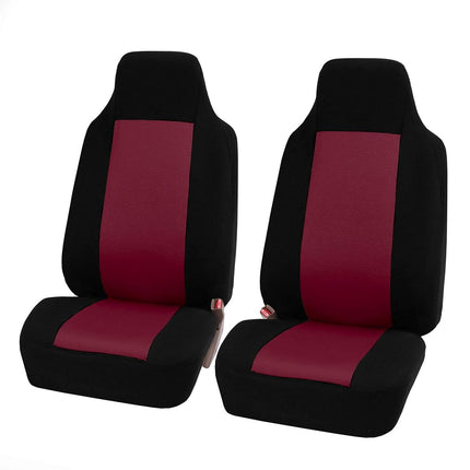 FH Group Housses de Siège Auto Avant Tissu - Housse de Siège Auto pour Siège Baquet 1 Pièce, Housse de Siège Auto Universelle, Housse de Siège Auto Lavable, Housses de Siège Auto pour SUV, Berline, Fourgonnette Bordeaux