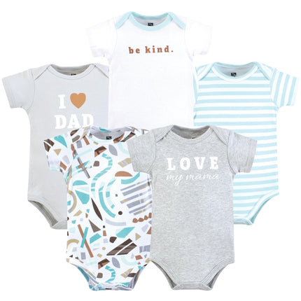 Hudson Baby Unisex Baby Cotton Bodysuits, Neutral 
