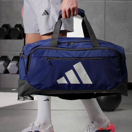 adidas Defender 5.0 Durable Duffle Bag for Sports, Gym and Travel, Team Navy Blue 2, Medium (59L), Defender 5.0 Duffel Bag, Travel Duffel Bag, Durable Sports Bag for Men and Women