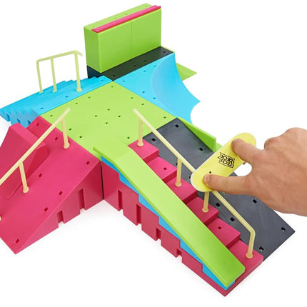 Tech Deck Neon Mega Park X-Connect Creator Skatepark Ramp Set