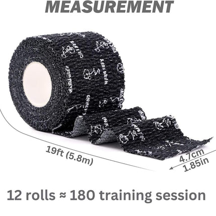 WARM BODY COLD MIND Premium Weightlifting Thumb Tape - Hook Grip Tape for Powerlifting, Cross Training, Gym Tape, Workout, Weight Lifting Tape, Athletic Finger Wrap