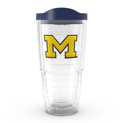 Tervis Fabriqué aux États-Unis, gobelet isotherme à double paroi de l'Université du Michigan UM Wolverines, garde les boissons froides et chaudes, 709 ml, grand M