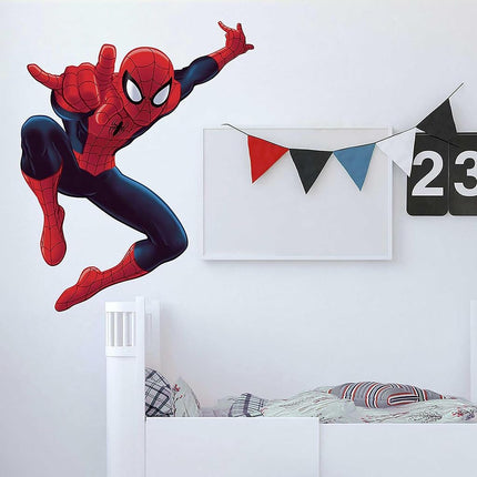 RoomMates RMK4831GM Ultimate Spider-Man Peel and Stick Wall Decals,Red, Blue, Yellow