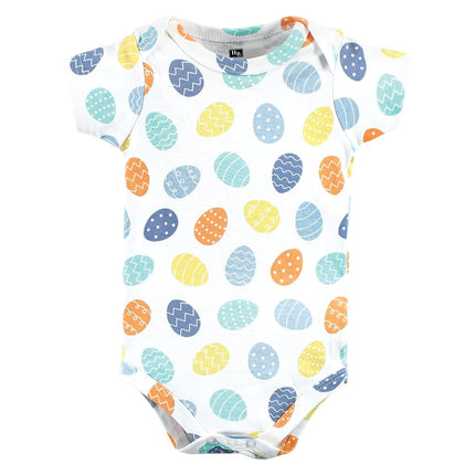 Lot de 3 bodys en coton Hudson Baby, Joyeuses Pâques, 9-12 mois
