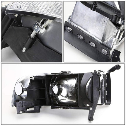 DNA MOTORING HL-OEM-DR94-LEFT OE Style Headlight+Corner Light Replacement For 94-02 Ram Driver Side