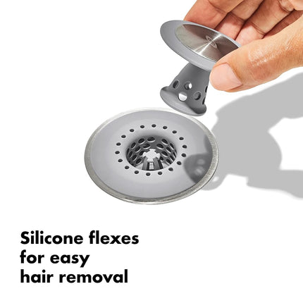 OXO Good Grips Stainless Steel Hair Catch Drain Protector