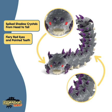 Schleich Eldrador - Shadow Worm Toy Figurine - Kids Ages 7+ | 70830