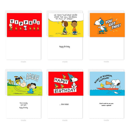 American Greetings 30-Count All Occasions Peanuts Card Pack with Keepsake Box and Envelopes
