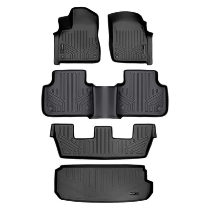 SMARTLINER Custom Fit Floor Mats 3 Rows and Cargo 