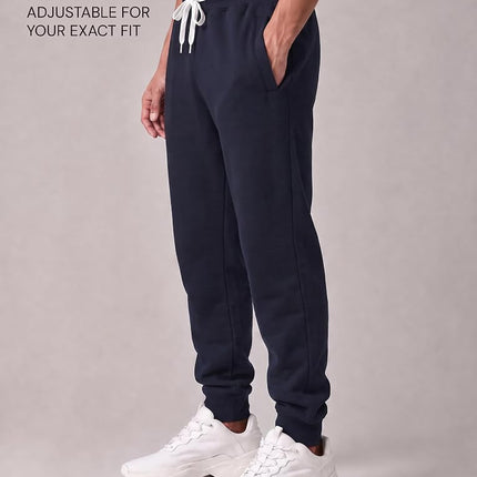 Southpole Men's 1570 Basic Active Fleece Jogger Sweatpants, New Navy a, Medium