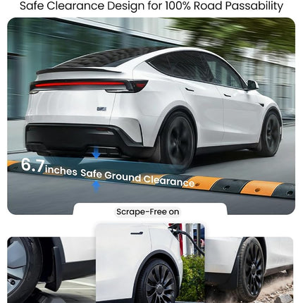 REEVAA 2025 Tesla New Model Y Juniper Accessories - Mud Flaps [No Drilling Required] All-Weather Mud Guard Body Kits for Tesla New Model Y 2025 2026, Black (Set of 4)