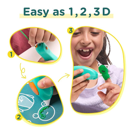 3Doodler Essentials 3D Pen Set for Kids, Easy to Use, Learn from Home Art Activity Set, Educational STEM Toy for Boys & Girls Ages 6+