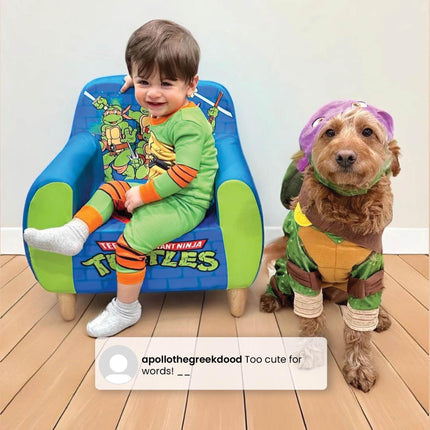 Fauteuil en mousse Tortues Ninja de Delta Children pour enfants, vert