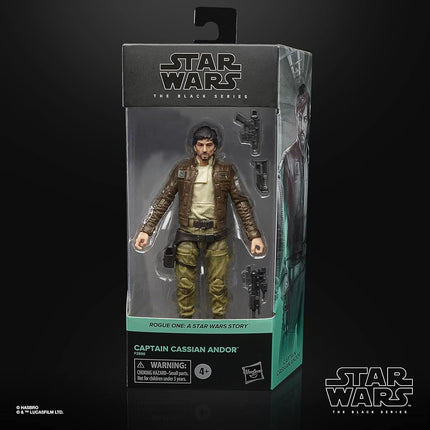 Star Wars The Black Series Captain Cassian Andor 15-Cm-Scale Rogue One: A Story Collectible Figure, Toys for Kids Ages 4 and Up
