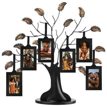 Americanflat Bronze Family Tree with 6 Hanging Pic