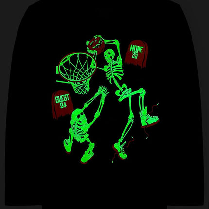 The Children's Place Boys' All Holidays Long Sleeve Graphic T-Shirts,multipacks, Skeleton Basketball/Skeleton, XX-Large