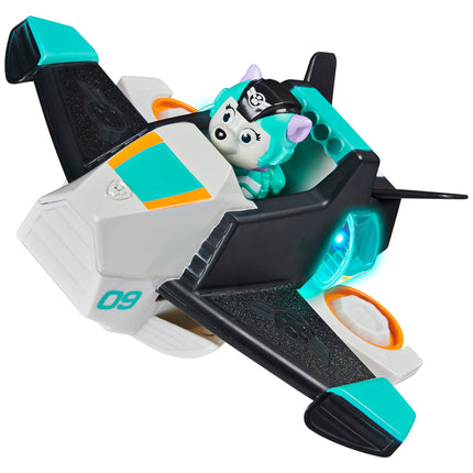 La Patrulla Canina, Jet al Rescate, Juguete Vehículo Transformable de Lujo Everest con Luces y Sonidos, Exclusivo de Amazon