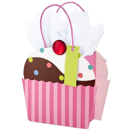 Hallmark 5WDB1133 Small Tissue Paper (Cupcake) Gift Bag Pink