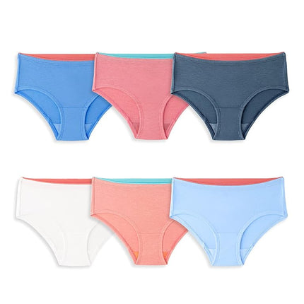 Fruit of the Loom Girls' 360 Stretch Modal Underwear, Hipster - 6 Pack - Assorted, 8