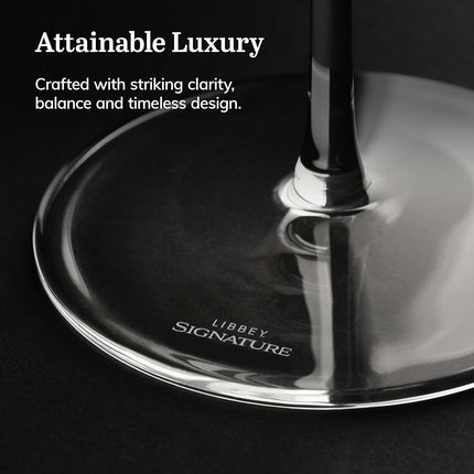 Juego de regalo de 4 copas de vino multiusos Libbey Signature Greenwich, 473 ml