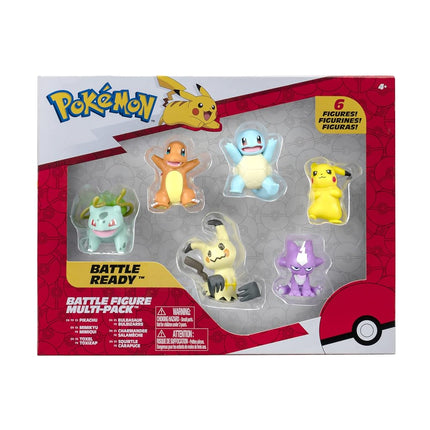 Pokémon Battle Figure 6 Pack-Features 2-Inch Pikac