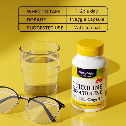 Healthy Origins Cognizin Citicoline 250 MG, 150 Count