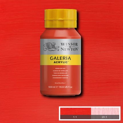 Winsor & Newton, Galeria Acrylic, Vermilion Hue, 500ml
