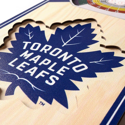 YouTheFan NHL Toronto Maple Leafs - Scotiabank Arena 3D Banner, Team Colors, 6" x 19"