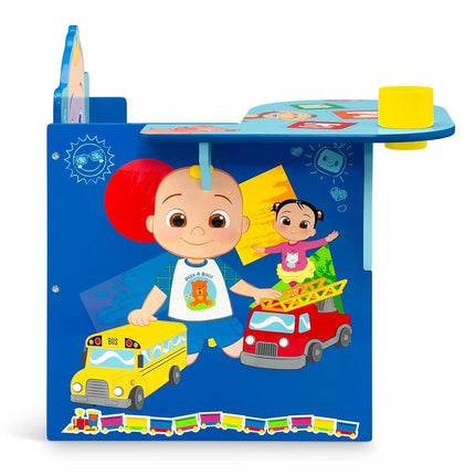 Escritorio con silla y compartimento de almacenamiento para niños de Delta - Certificado Greenguard Gold, CoComelon